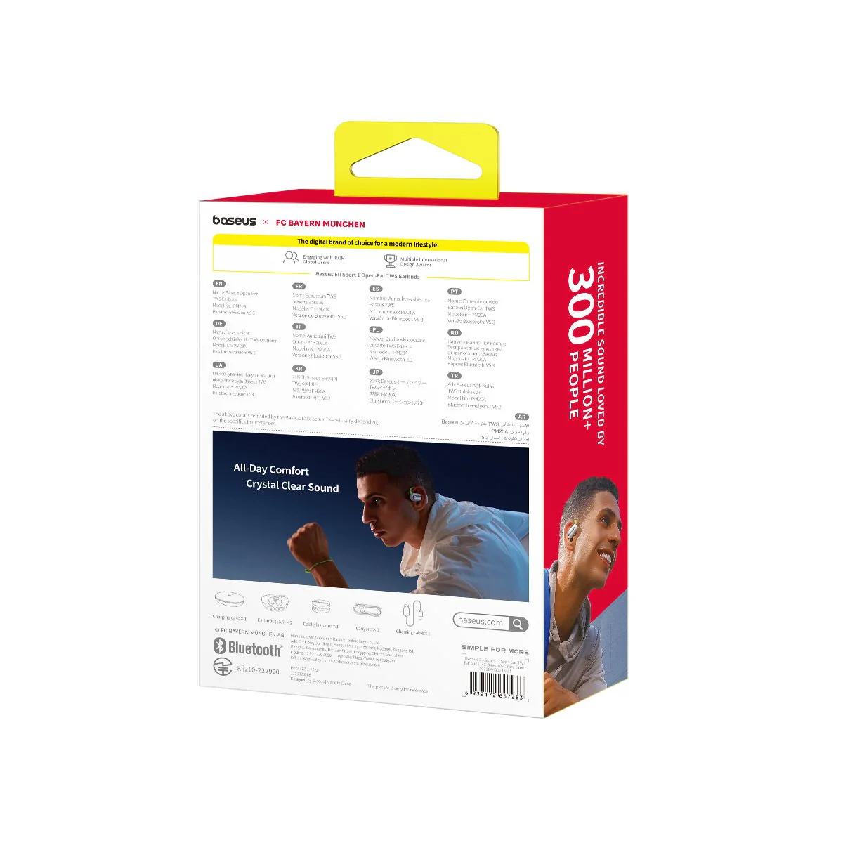 Baseus FC Bayern Eli Sport 1 Open-Ear TWS Earbuds - Image 8