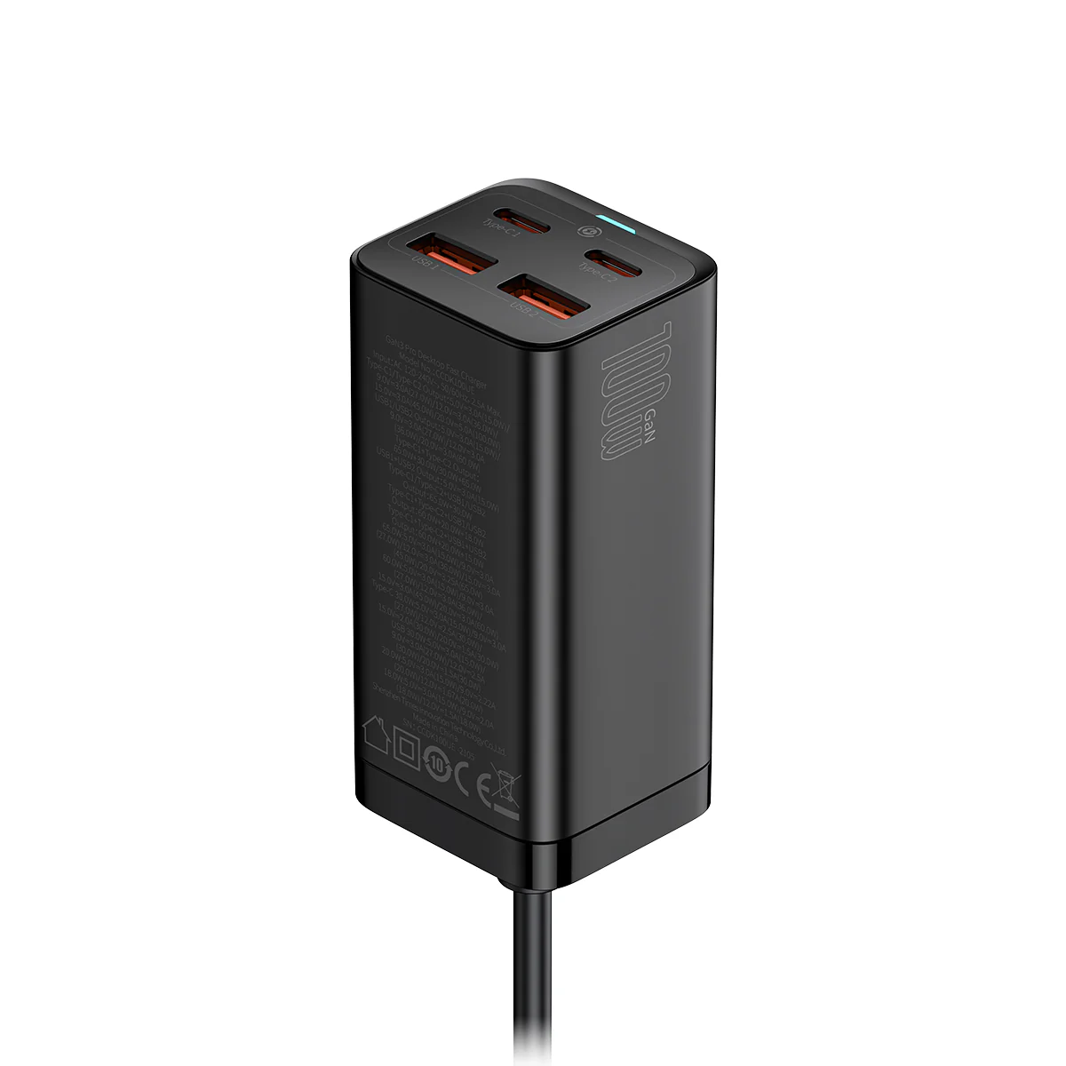 Baseus GaN3 Pro 4 Ports Desktop Charger 100W - Image 3