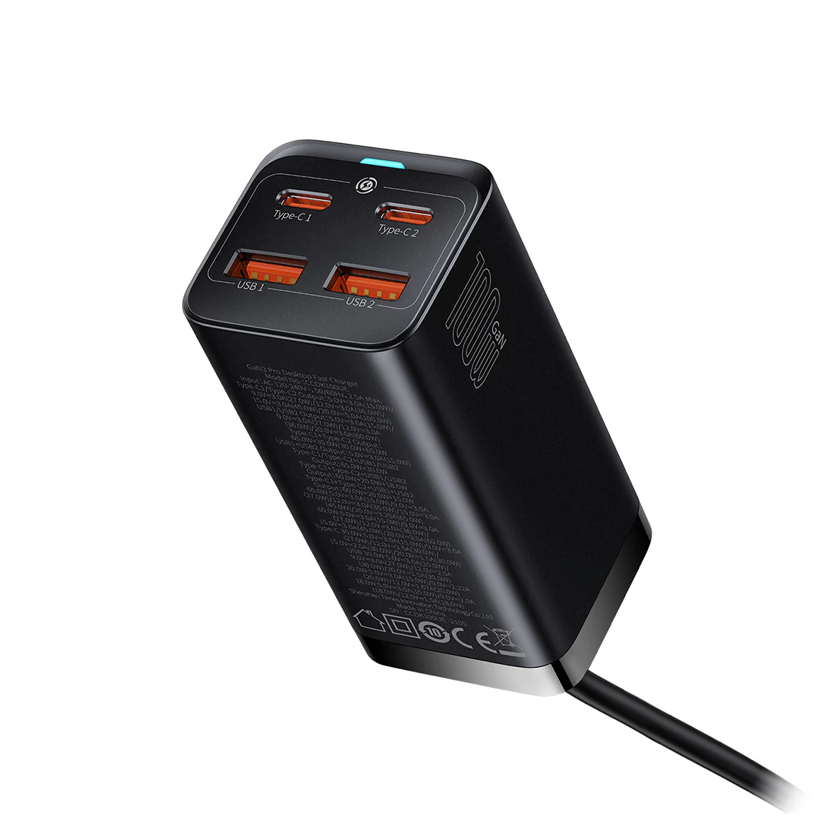 Baseus GaN3 Pro 4 Ports Desktop Charger 100W - Image 7