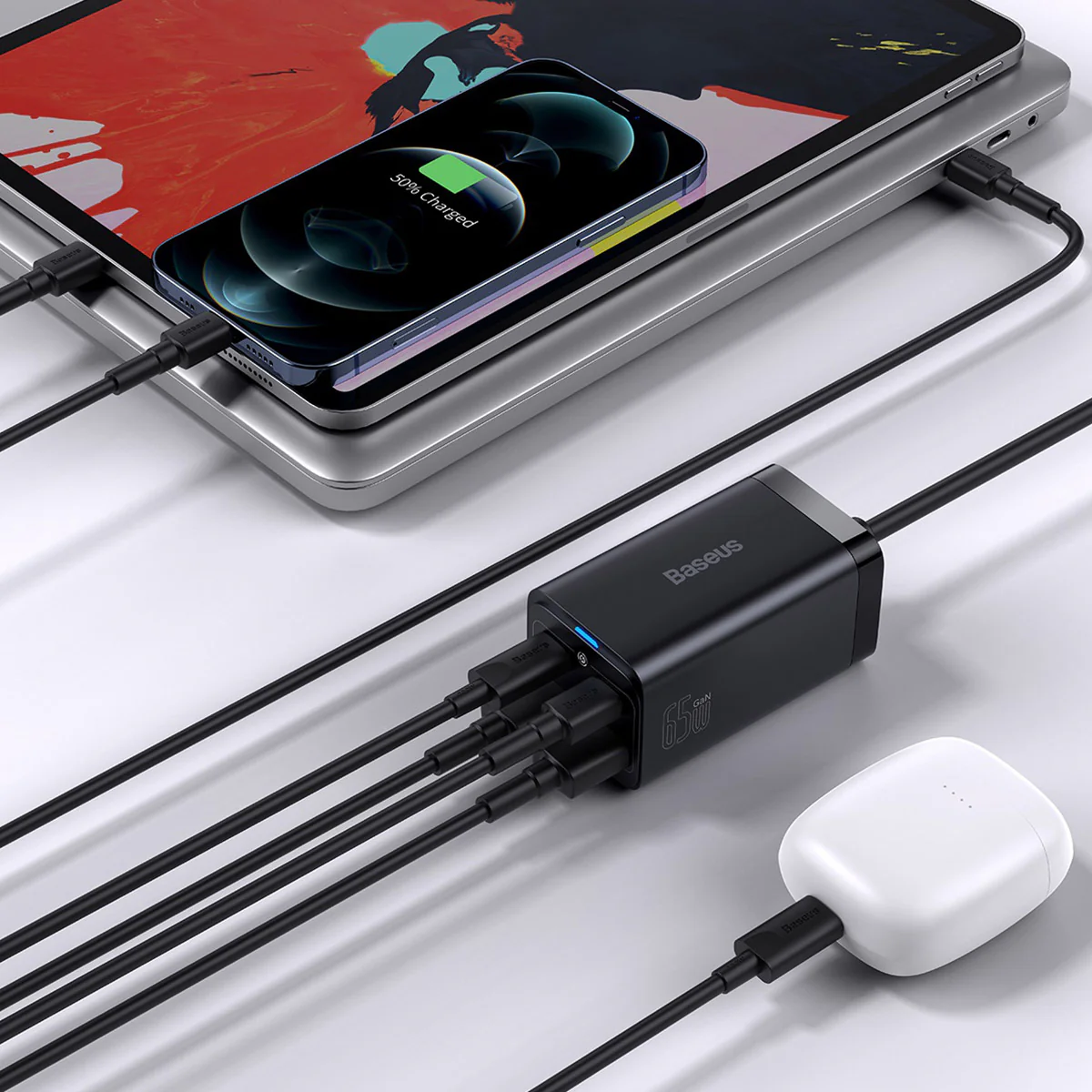 Baseus GaN3 Pro 4 Ports Desktop Charger 65W - Image 11