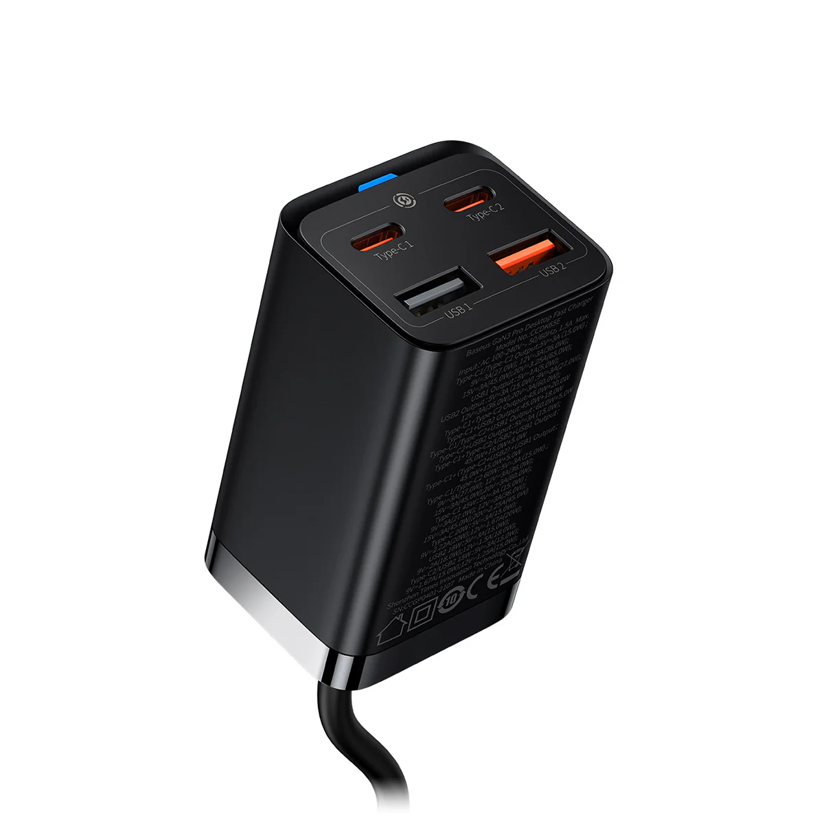 Baseus GaN3 Pro 4 Ports Desktop Charger 65W - Image 5