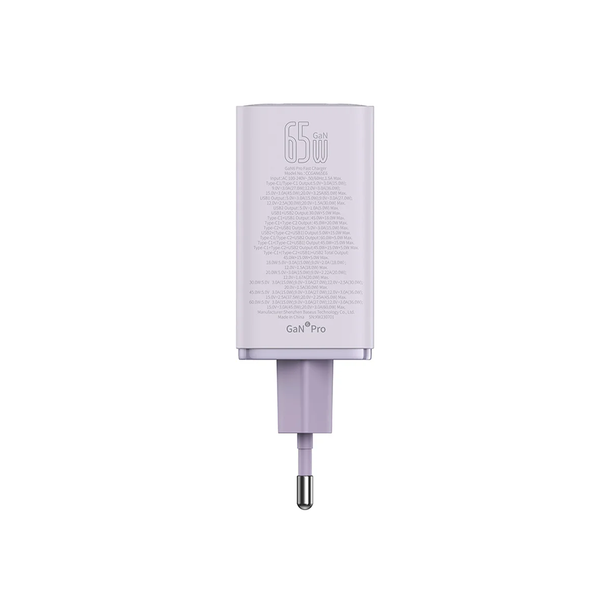 Baseus GaN6 Pro 4 Ports Fast Charger 65W - Image 19
