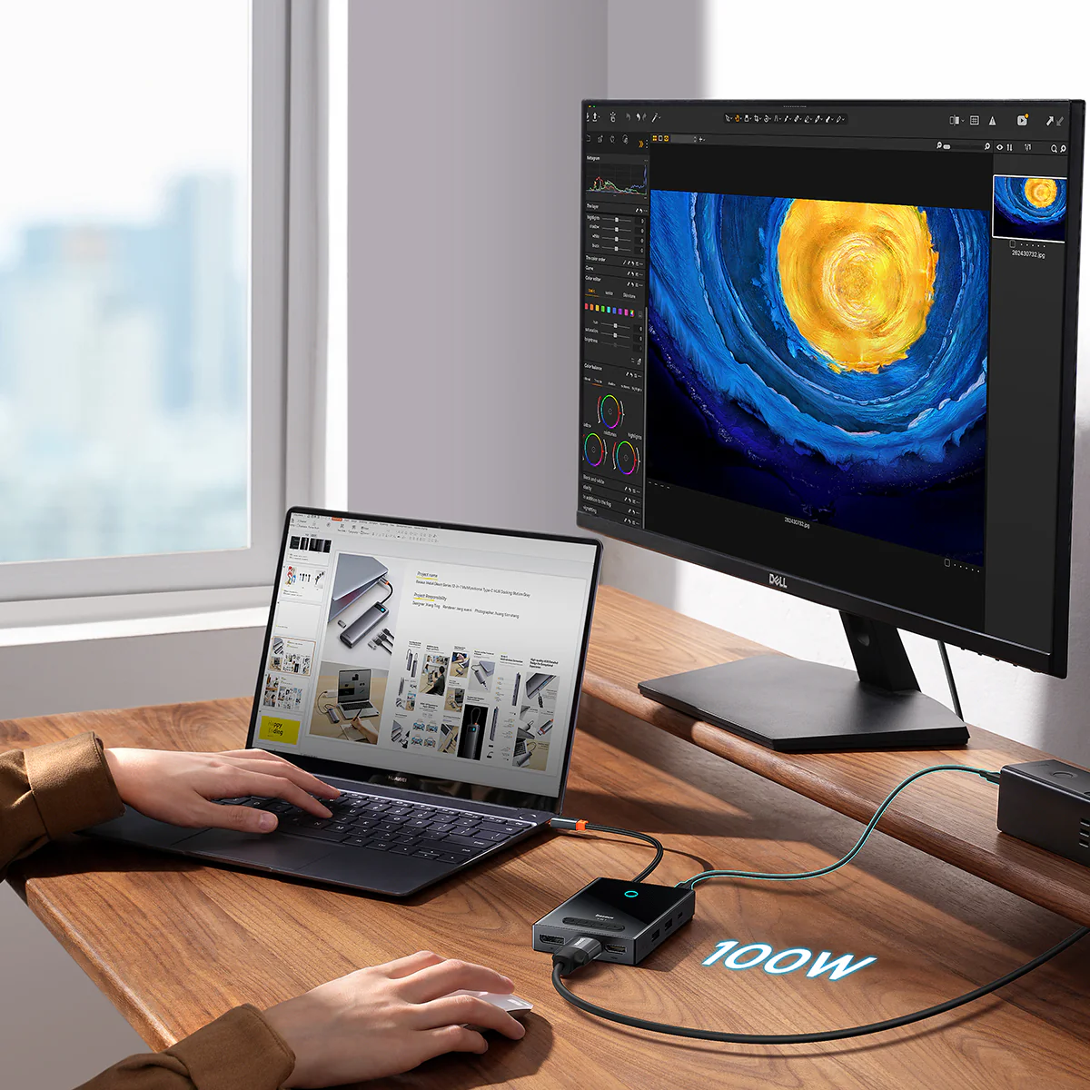 Baseus PioneerJoy 8-in-1 4 Display USB-C Hub - Image 7