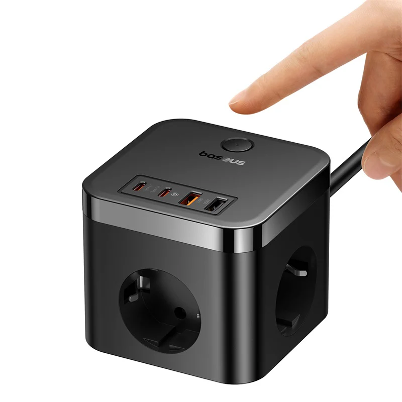Baseus PowerCombo Cube 7-Ports Power Strip 30W - Image 5
