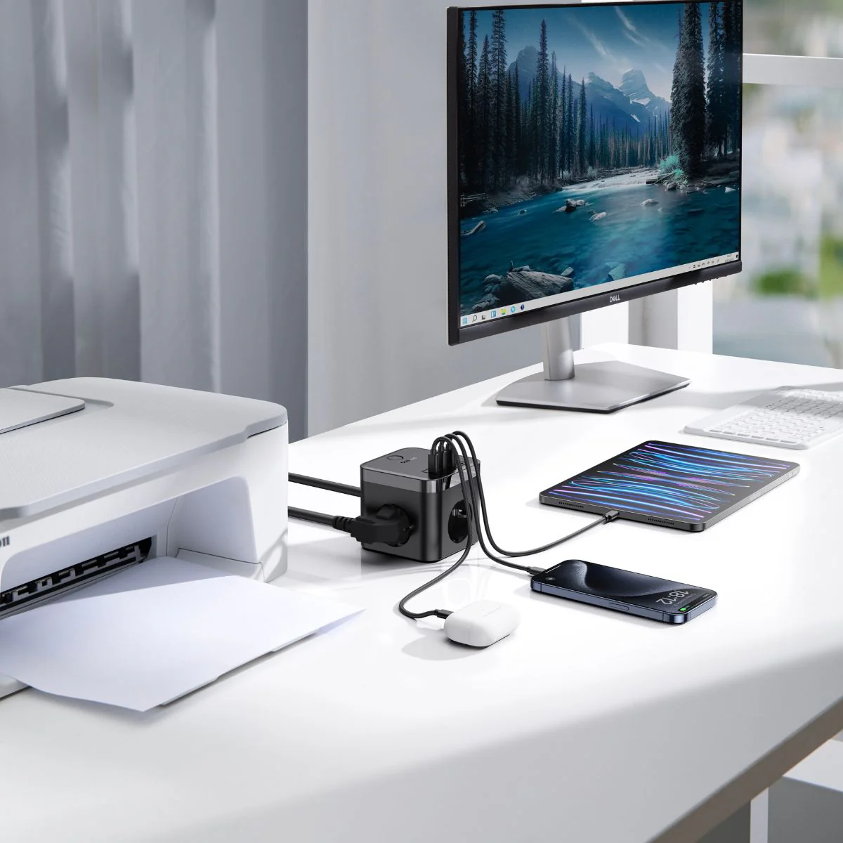 Baseus PowerCombo Cube 7-Ports Power Strip 30W - Image 7